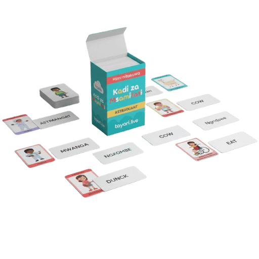 Visual Kamusi Cards + Fridge Cheat Sheet