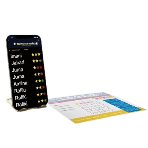 The Nyota za Kazi Nzuri Reward Chart